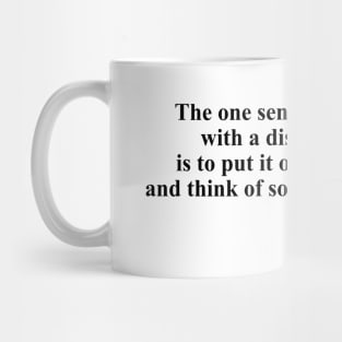 Famous Author Quote on How To Handle Disappointment Mug